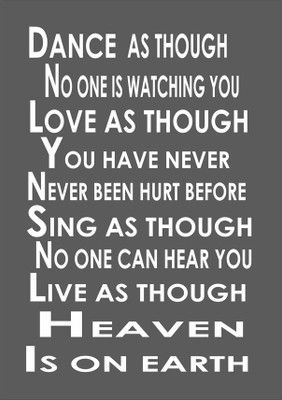 47% OFF on Heaven On Earth Quote Fine Art Print