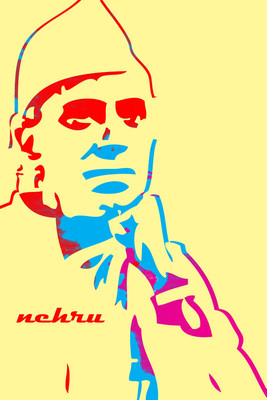 6% OFF on Nehru - The Thinker Paper Print