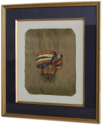 30% OFF on ICB Rajasthani turban painting on paper Paper Print