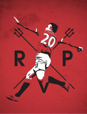 68% OFF on Robin Van Persie Poster Paper Print