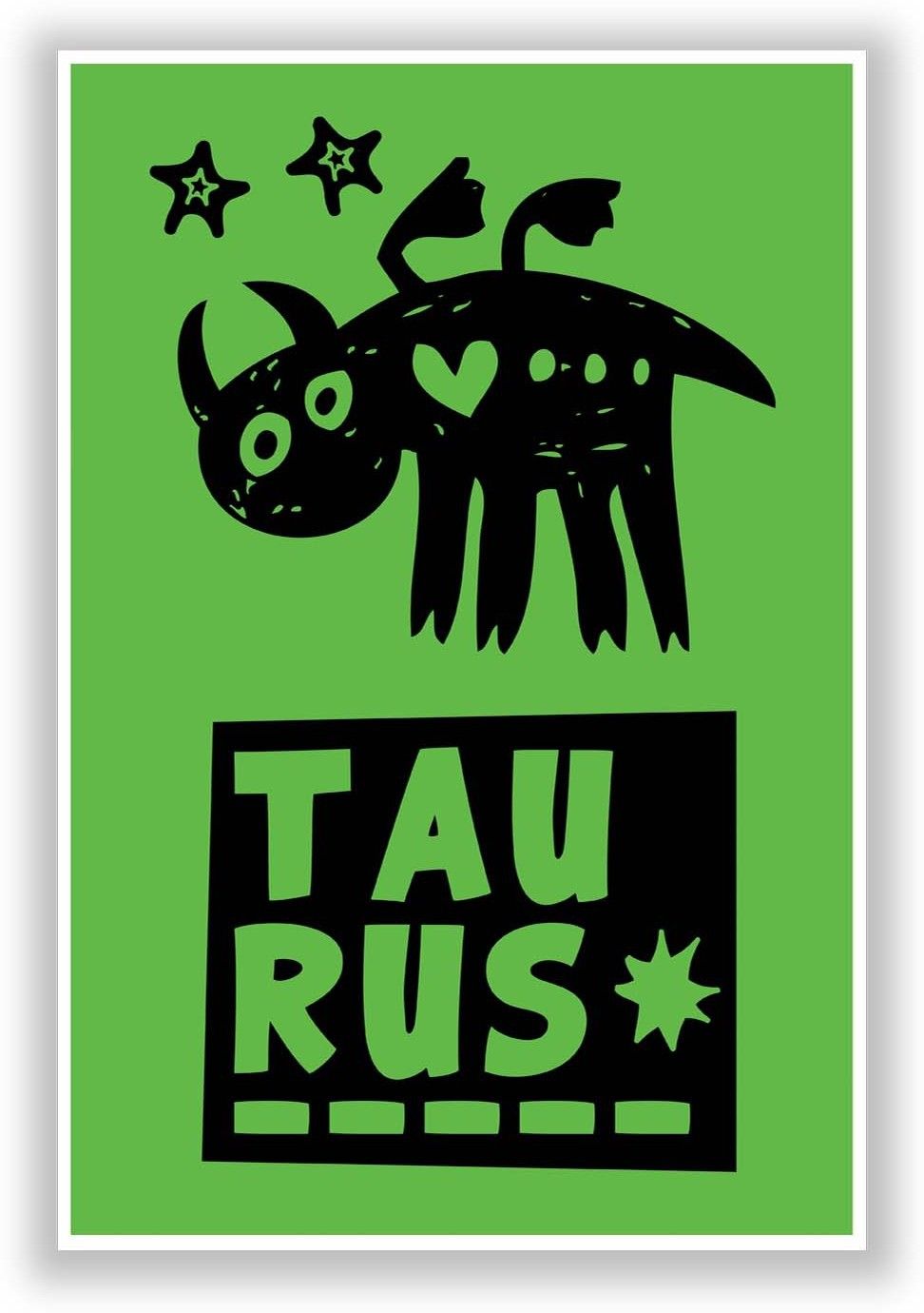 50% OFF on Taurus Green | Zodiac Sign Gifts For Friends & Family Paper Print