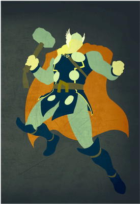 62% OFF on Thor the Norse God of Thunder Superhero Poster Paper Print