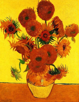 16% OFF on Still Life Vase with Fifteen Sunflowers [3] Large by Van Gogh Fine Art Print