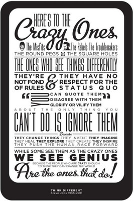 40% OFF on Steve Jobs Think Differen Paper Print