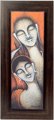 30% OFF on Lord Buddha in deep meditation for peace & prosperity for the world mounted on a fibre frame Fine Art Print