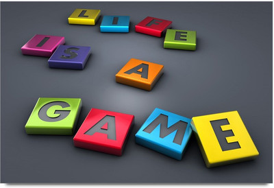 34% OFF on Life Is Game Paper Print 34% OFF on Life Is Game Paper Print