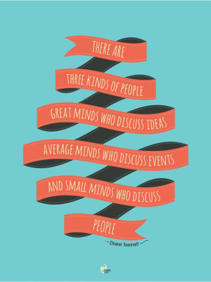 33% OFF on Thinkpot There Are Three Kinds Of People - Eleanor Roosevelt Poster Paper Print