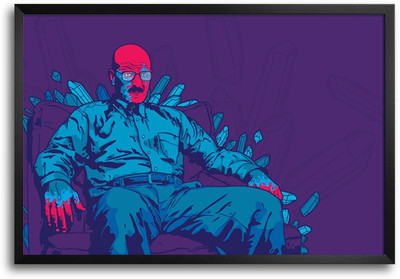 46% OFF on ShopMantra Breaking Bad Walter Vector Laminated Frame Poster Paper Print