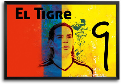 46% OFF on Shopmantra Radamel Falcao Colombia Football Laminated Frame Poster Paper Print