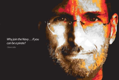 8% OFF on Steve Jobs - Be a Pirate Paper Print