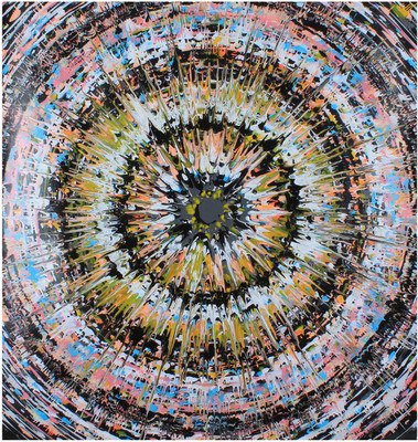 7% OFF on Mustard Theme Large Abstract Canvas Art