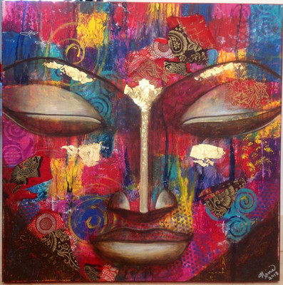33% OFF on Elite Collection Painting without Frame Buddha (18) (22X34) Canvas Art