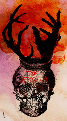 12% OFF on True Detective Skull Paper Print