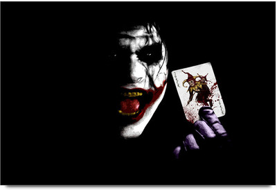 53% OFF on Joker Laughing Poster Paper Print