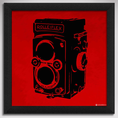Vintage Camera - Red Canvas Art Vintage Camera - Red Canvas Art