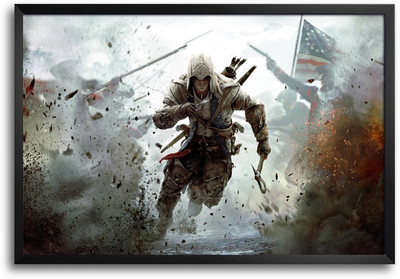 46% OFF on ShopMantra Assasins Creed Battle Laminated Frame Poster Paper Print