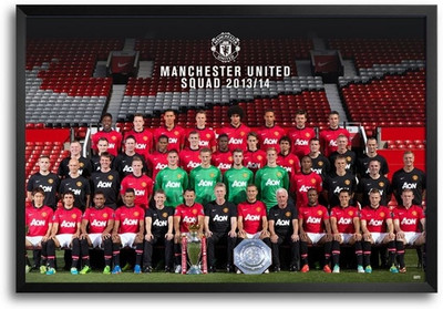 74% OFF on Manchester United Squad Fp00004351 Framed Photographic Paper