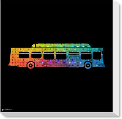 Indian Bus Canvas Art