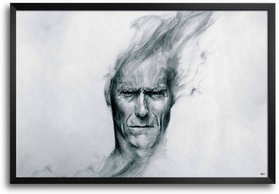 53% OFF on Clint Eastwood Smoke Fp00004241 Framed Photographic Paper