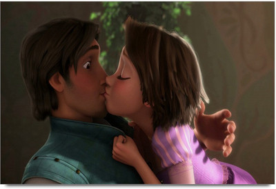 34% OFF on Tangled Rapunzel Kisses Paper Print 34% OFF on Tangled Rapunzel Kisses Paper Print