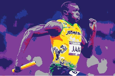 35% OFF on Usain Bolt - Sprint Paper Print