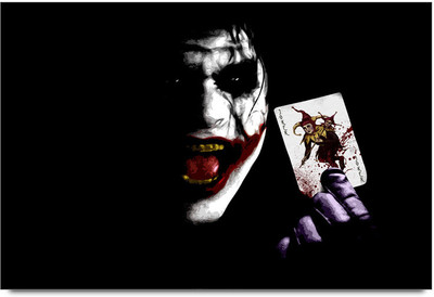 62% OFF on Joker With Card Paper Print