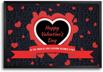 46% OFF on Shopmantra Love Typography Poster Paper Print