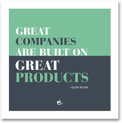 5% OFF on Great companies are built - Elon Musk White Square Frame Photographic Paper 5% OFF on Great companies are built - Elon Musk White Square Frame Photographic Paper