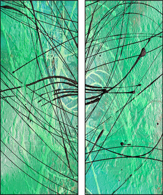 50% OFF on Pixtopper Diptych 130 Canvas Art