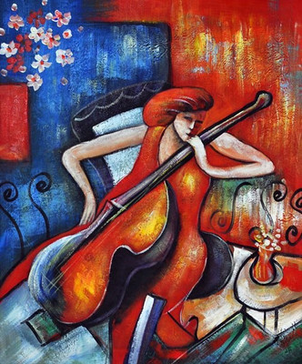 80% OFF on Holicshop Flower Pot Canvas Pianting Without Frame Canvas Art