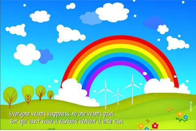 16% OFF on Poster - Rainbow Paper Print