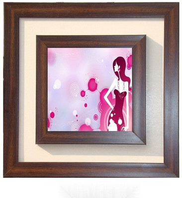 29% OFF on Lila Painting DVL- S- 569 With Wooden Frame Canvas Art