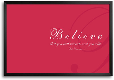 46% OFF on Believe That You Will Succeed Quote Typography Laminated Framed Paper Print 46% OFF on Believe That You Will Succeed Quote Typography Laminated Framed Paper Print