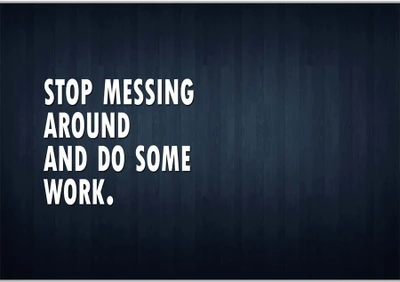 37% OFF on Stop Messing Poster (18 x 12 Inches) by Shopkeeda Paper Print