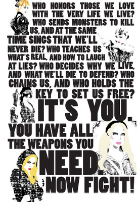 47% OFF on Fight Quote Fine Art Print