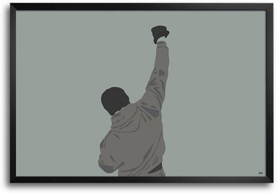 53% OFF on Rocky Balboa Fp00004397 Framed Photographic Paper