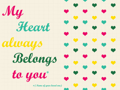 55% OFF on My Heart Belongs to You Quotes Fine Art Print