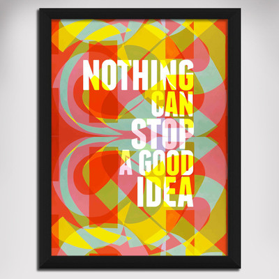 Nothing Can Stop a Good Idea Canvas Art
