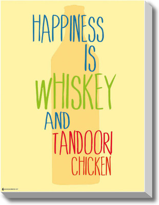 Happiness - Whiskey Canvas Art