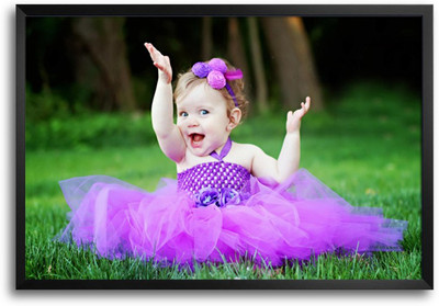46% OFF on Baby Girl in Pink Dress Laminated Framed Paper Print 46% OFF on Baby Girl in Pink Dress Laminated Framed Paper Print