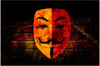 34% OFF on Spoilt - Galatasaray And V For Vendetta Mask Paper Print