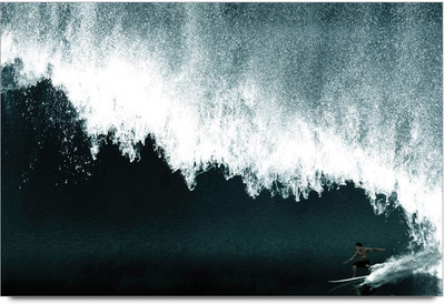 58% OFF on Water Surfer in Ocean Poster Paper Print