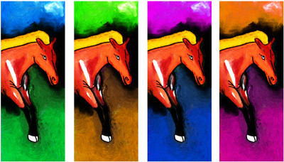 50% OFF on Horses Z01 Canvas Art