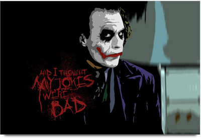 53% OFF on Joker Bad Jokes Poster Paper Print