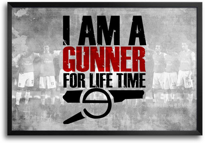 46% OFF on ShopMantra Arsenal Gunner Laminated Frame Poster Paper Print