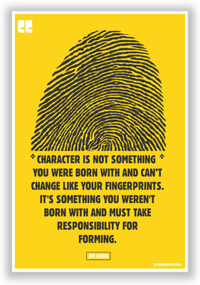 50% OFF on PosterGuy Preseed Print Character Is Not Something You Were Born With Poster Paper Print