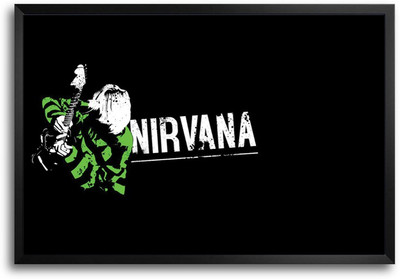 46% OFF on ShopMantra Nirvana Rockstar Laminated Frame Poster Paper Print