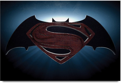 34% OFF on Batman Vs Superman Dawn Of Justice Logo Paper Print