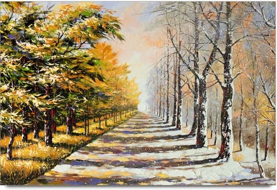 75% OFF on Amy Infinite Road Sketch with Beautiful View of Nature 3D Poster