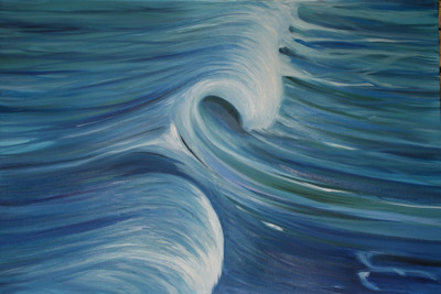 33% OFF on Elite Collection Painting without Frame Water (1) (34X22) Canvas Art